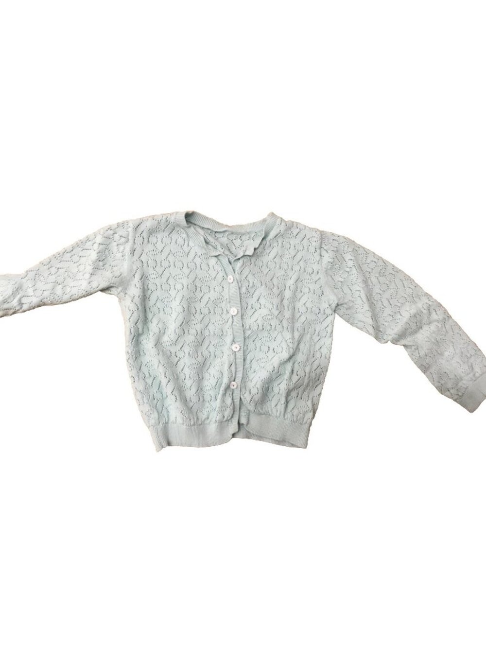 Bonpoint Inspired Light Blue Cherry Girls Cardigan Size 3